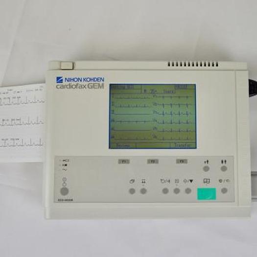 Used NIHON KOHDEN CARDIOFAX GEM ELECTROCARDIOGRAPH