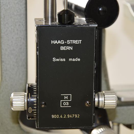 D'occasion LAMPE A FENTE HAAG STREIT BM 900 MOUVEMENTS TRIDIMENTIONNELS AVEC TONOMÉTRE  À APLANATIONS