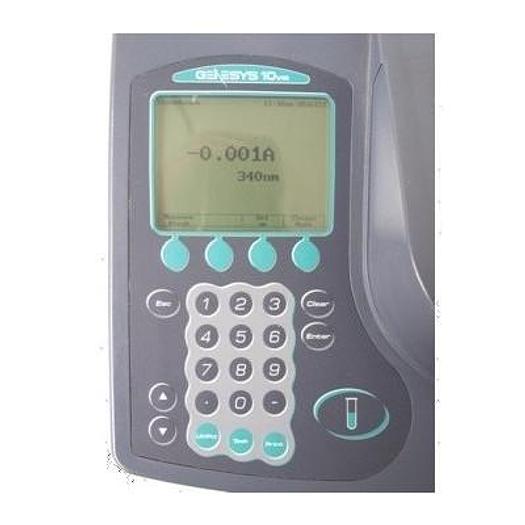 Used GENESYS 1000 VISIBLE SPECTROPHOTOMETER WITH THERMOSTATIC CELL