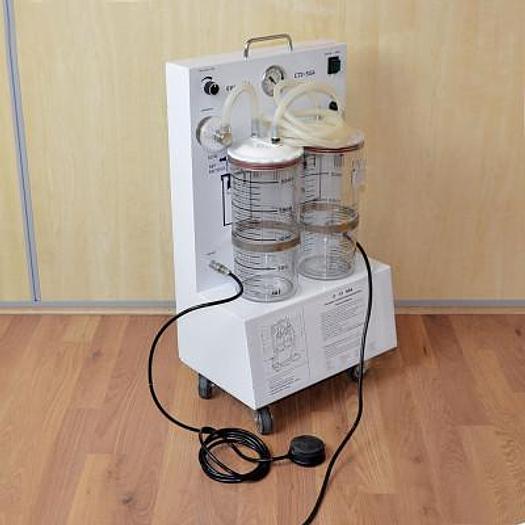 Used CURADIA C72-SSA OPERATING ROOM VACUUM CLEANER, 2 JARS, FOOT SWITCH