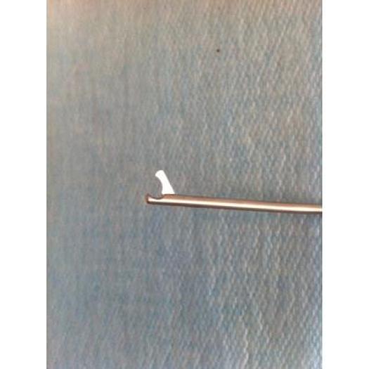 ARTHRO CISEAUX CROCHETS ARTHROSCOPIE DIAM 2.7MM COURBES A GAUCHE 45 DEGRES RUDOLF REF ERU0216-45L MATERIEL NEUF