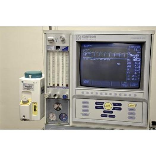 Used KONTRON 5300 ANESTHESIA RESPIRATOR WITH TEC7 SEVOFLURANE TANK