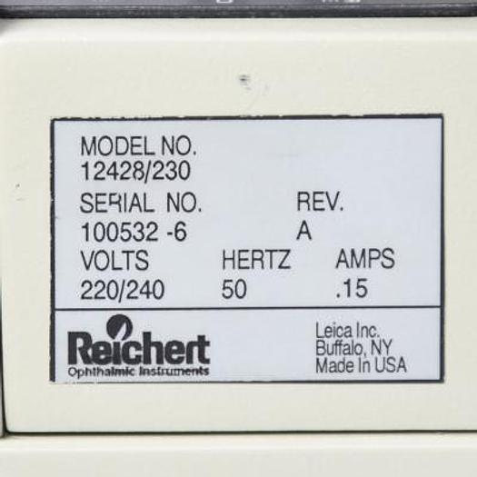 Used REICHERT 12428 NON-CONTACT AIR TONOMETER