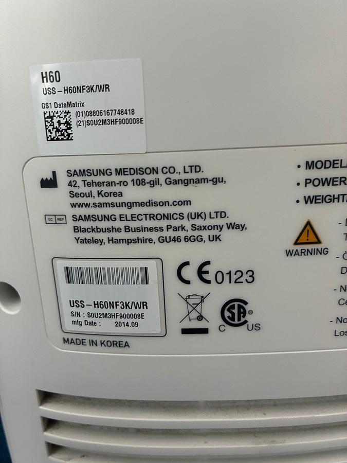 Rénové ECHOGRAPHE SAMSUNG UGEO HS60