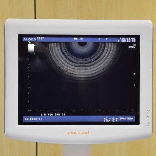 PROSOUND ULTRASOUND SCANNER ALOKA SSD-3500SX, FLAT SCREEN, 2 PROBES