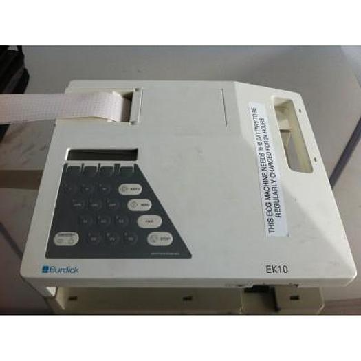 Used SIEMENS BURDICK EK10 PORTABLE ECG IN CARRYING CASE