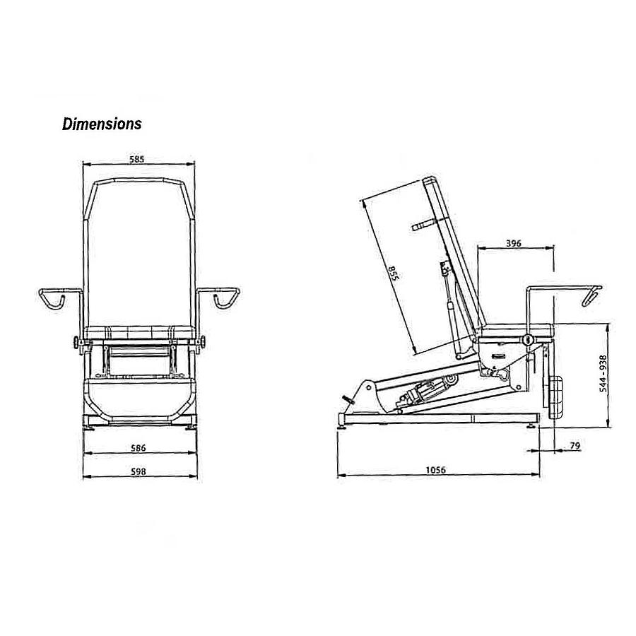 FAUTEUIL GYNÉCOLOGIQUE ÉLECTRIQUE BEAUMOND PROMOTAL