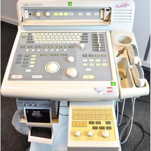 Used ALOKA SSD-2000 MULTIVIEW COLOR DOPPLER ULTRASOUND SCANNER