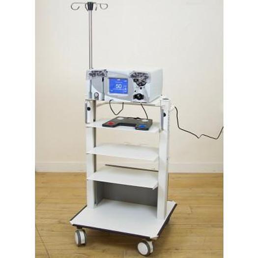 Used ARTHREX DUALWAVE DOUBLE ARTHROSCOPY PUMP WITH PEDALS, ON CART