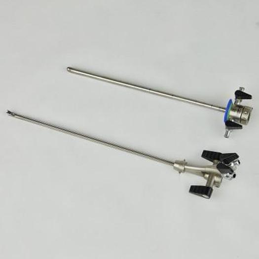 Used OLYMPUS UROLOGICAL SET INCLUDING RESECTOR, CYSTOSCOPE, BIOPSY FORCEPS AND 4MM OPTICS