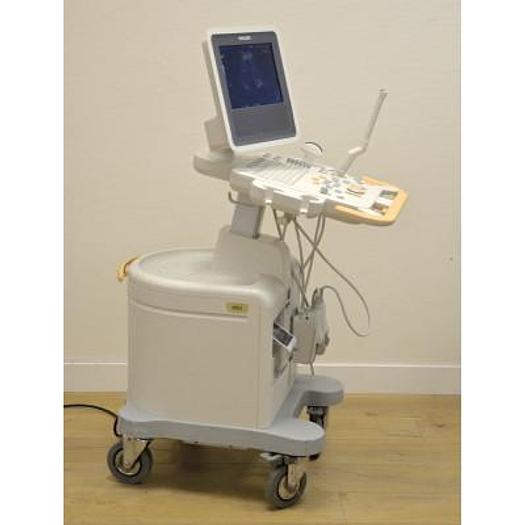 Used PHILIPS HD3 COLOR DOPPLER ULTRASOUND WITH ABDOMINAL PROBE AND ENDOVAGINAL PROBE
