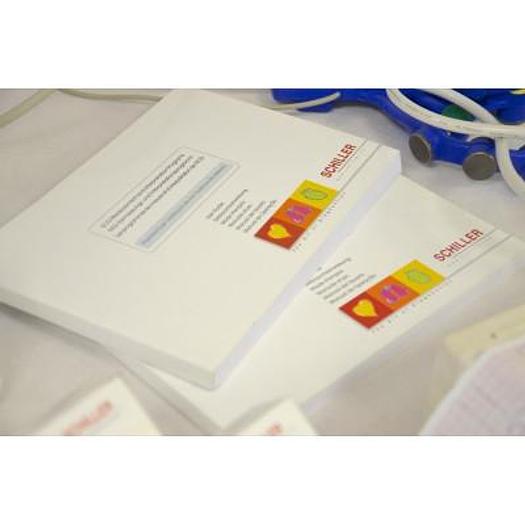 Used SCHILLER AT1 3-CHANNEL ECG WITH ECG ELECTRODE BELT AND PATIENT CABLE