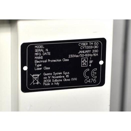 Used QUANTA SYSTEMS CYBER TM150 YAG LASER WITH YAG FIBERS, UROLOGY ORIENTED