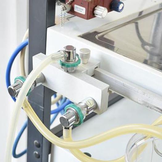 Used KONTRON ANESTHESIA TROLLEY (SWITZERLAND) WITH RAMP, MIXER AND STORAGE SYSTEM