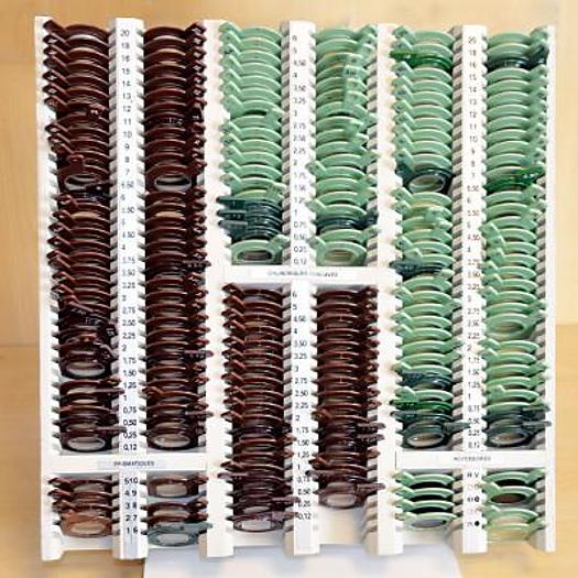 Used TRIAL LENSES AND FRAMES 187 CONTACT LENSES