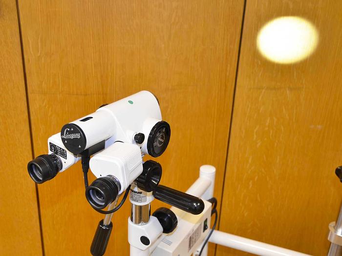 Used LEISEGANG BG/LED COLPOSCOPE ON STAND. UP TO 30 X MAGNIFICATION
