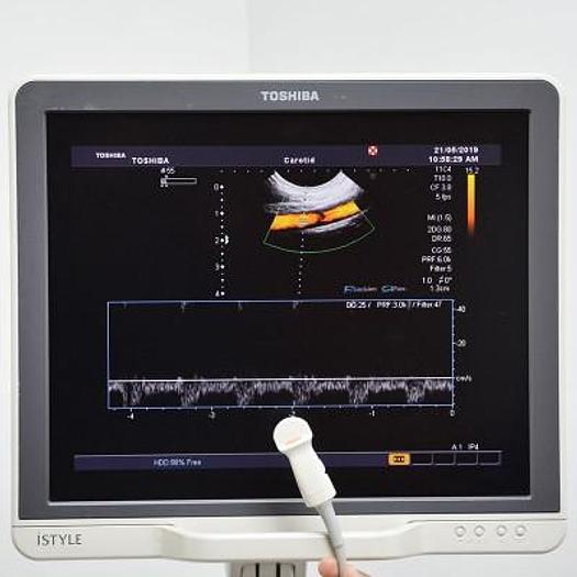 TOSHIBA APLIO ULTRASOUND SCANNER (SSA-780A) COLOR DOPPLER FLAT SCREEN