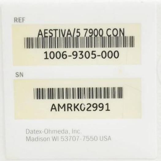 Used DATEX OHMEDA AESTIVA 5 anesthesia ventilator with ventilator 7900