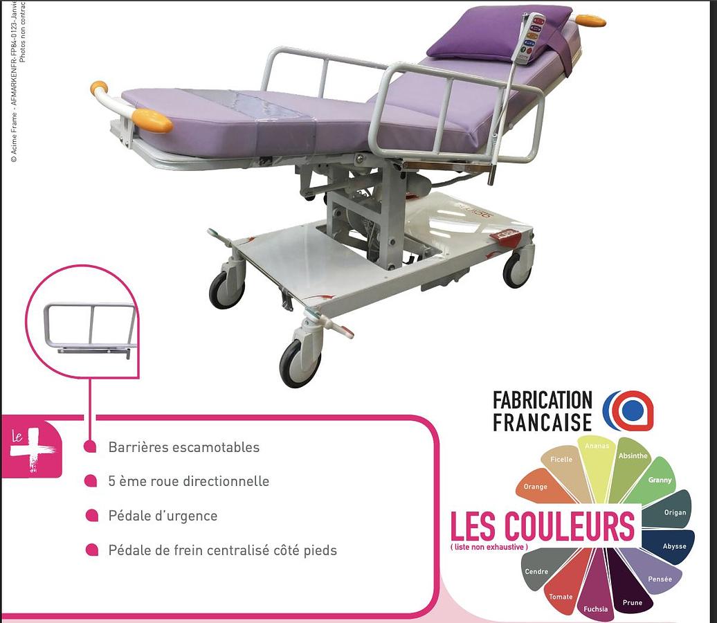 Rénové STRETCHER ACIME AMBU-FUSION F2400 FOR TRANSPORT and DAY SURGERY