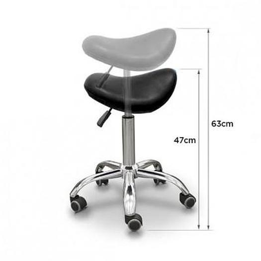 PONY STOOL CHROME BASE, 5 CASTORS