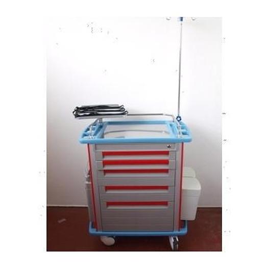 5-DRAWER EMERGENCY TROLLEY+STORAGE +TAB NOT YET USED