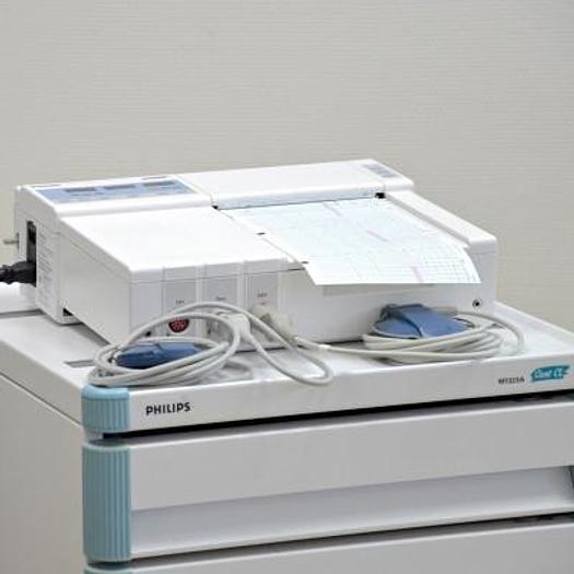 Used PHILIPS 50A TOCOCARDIOGRAPH WITH 2 PROBES ON CART