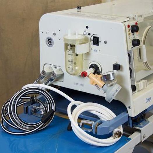 Used DRAGER 5400 TRANSPORT INCUBATOR WITH NEONATAL VENTILATOR DRAGER BABYLOG 2000
