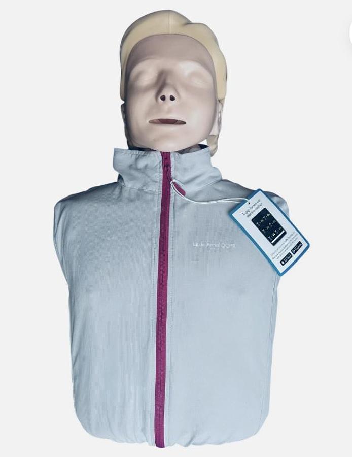 Laerdal Resusci Anne Torso CPR Training Manikin Mannequin w/ Accessories + Bag