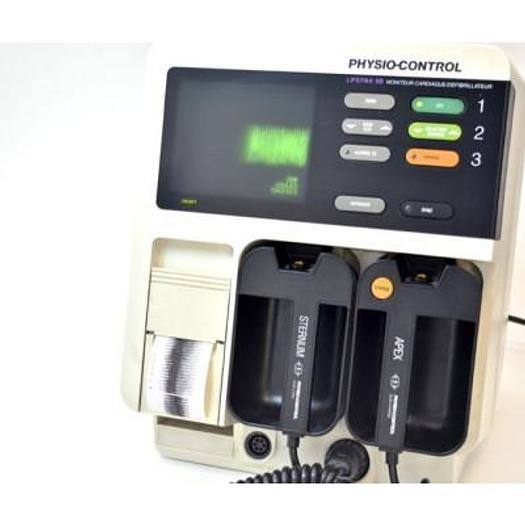 Used PHYSIO-CONTROL LIFEPAK 9 CARDIAC DEFIBRILLATOR WITH ECG AND INTEGRATED PRINTER