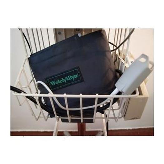 Used MULTIPARAMETER MONITOR WITH TROLLEY+BASKET