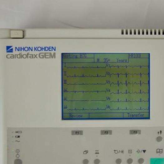 Used NIHON KOHDEN CARDIOFAX GEM ELECTROCARDIOGRAPH