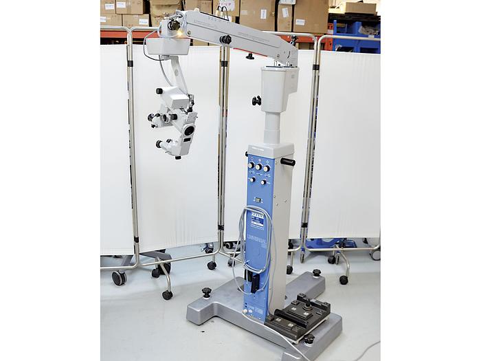 Used OPHTALMOLOGY MICROSCOPE ZEISS OPMI 6 CFC SUR STATIF S3 with 2 binoculars