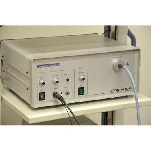 Used ORAL COLUMN FOR VOCAL CORD VISION DP MEDICAL STROBOVIEW 2000 MODEL AND SONY MONITOR