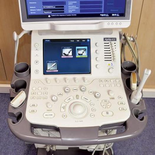 Used TOSHIBA APLIO 400 ULTRASOUND SCANNER WITH 3 PROBES