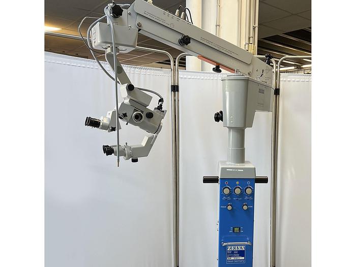 Used OPHTALMOLOGY MICROSCOPE ZEISS OPMI 6 CFC SUR STATIF S3 with 2 binoculars