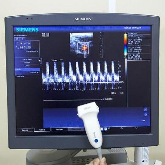 Used SIEMENS ACUSON ANTARES 5 FLAT SCREEN ULTRASOUND SCANNER WITH 3 PROBES