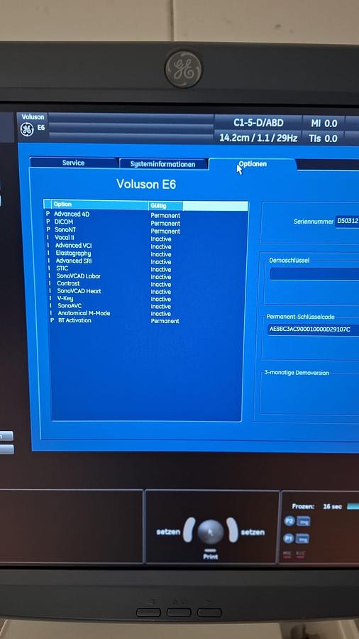 D'occasion ULTRASOUND GENERAL ELECTRIC GE VOLUSON E6