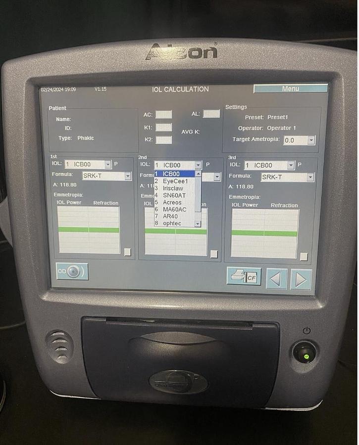 D'occasion Alcon OcuScan Biometer Pachymeter A-Scan Ophthalmic Ultrasound System 