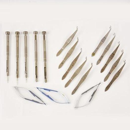 Used OPHTHALMOLOGY INSTRUMENT SET 18 INSTRUMENTS