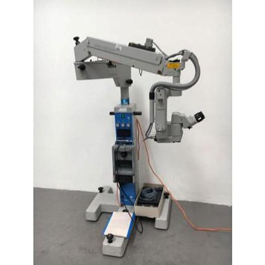 Used ZEISS OMPI CS OPHTHALMIC OPERATING MICROSCOPE WITH FOCUS ZOOM AND XY PEDAL CONTROLS