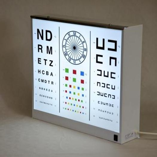 OPTOTYPE WITH SERIGRAPHY FOR ADULTS (WECKER) WITH METHACRYLATE SCREEN