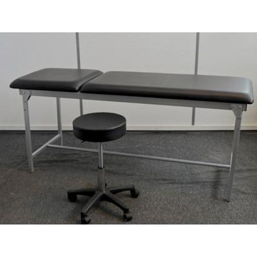 EXAMINATION COUCH AND WHEELED STOOL SET
