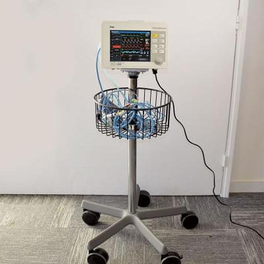 Used DRAGER INFINITY GAMMA XL PORTABLE MULTIPARAMETER MONITOR ON STAND