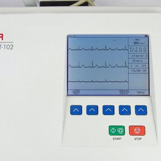 Used SCHILLER CARDIOVIT AT-102 HIGH-PERFORMANCE MULTIFUNCTIONAL ECG