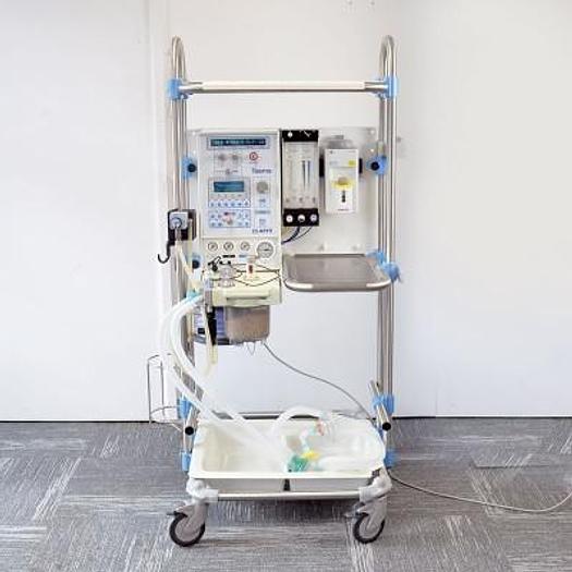 Used TAEMA AIR LIQUIDE ANESTHESIA RESPIRATOR model CLARYS with Sevoflurane tank