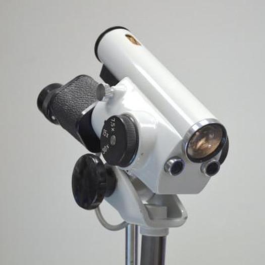 Used GYNECOLOGICAL CONSULTATION TABLE WITH LEISEGANG COLPOSCOPE WITH MAGNIFICATION UP TO 30 X