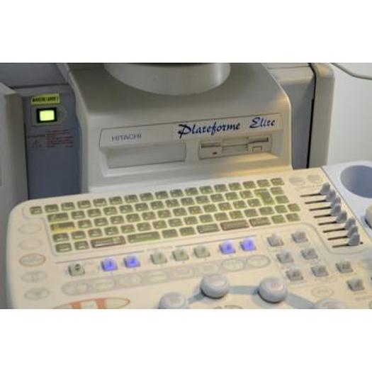 Used HITACHI EUB 6500 PLATFORM ELITE COLOR ULTRASOUND SCANNER WITH 4 PROBES