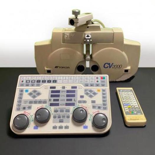 Used TOPCON CV-2000 VISION TESTER HEAD WITH 2 X CONTROLLERS