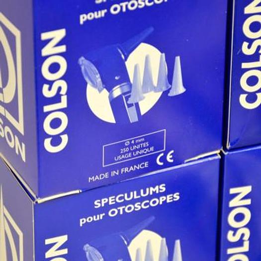 Used SET OF 4 MM DISPOSABLE EAR SPECULA