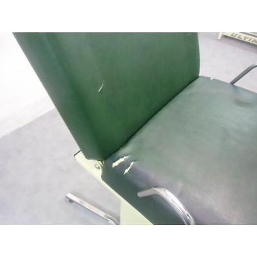 Used GYNECOLOGICAL EXAMINATION COUCH WITH STIRRUPS, HEADREST AND COLPOSCOPE HOLDER